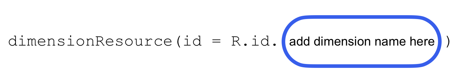 尺寸资源 展示了如何正确设置尺寸资源中所添加值的格式
