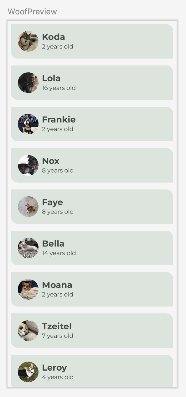 Woof 预览 排版后的 Woof 预览