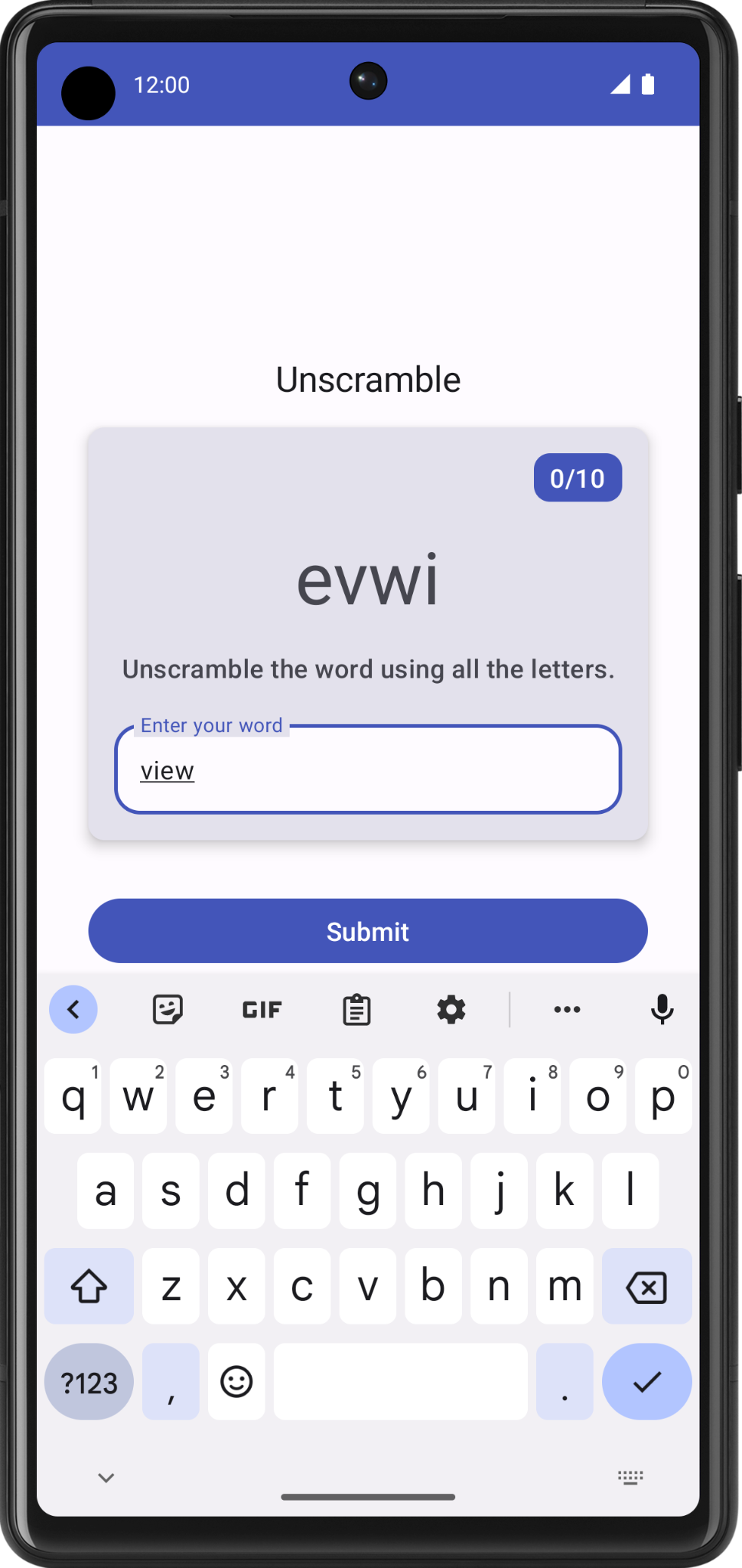 游戏屏幕,文本字段中包含用户猜测 ed10c7f522495a.png