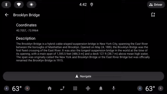 显示详细信息屏幕。用户点按收藏图标，但这并未按预期改变颜色。