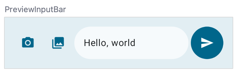 PreviewInputBar。