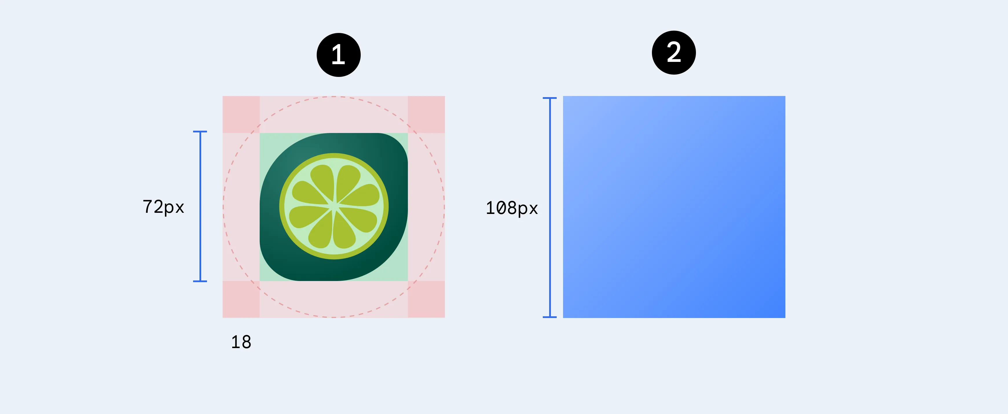 Ícone adaptativo na tela de início da TV