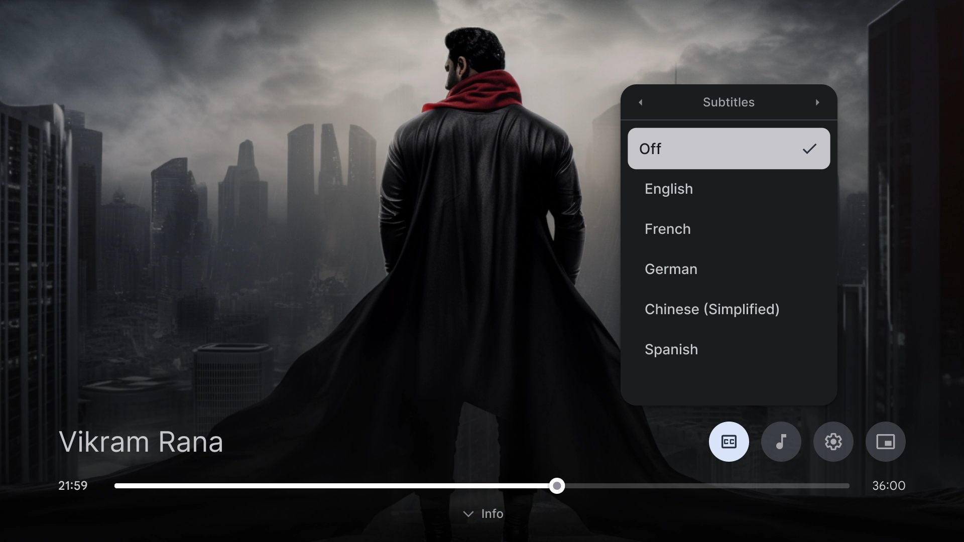 Impostazioni del video player