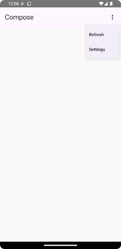 畫面上會顯示下拉式選單，內含兩個選項。縱向排列的三個點圖示表示點選後會開啟選單。