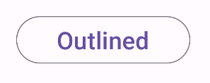 Bouton transparent avec une bordure foncée et le texte &quot;Outlined&quot; (Contour).