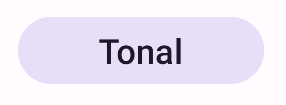 Tombol tonal dengan latar belakang ungu muda yang bertuliskan, &#39;terisi&#39;.
