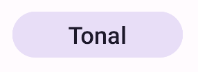 Bouton tonal avec un arrière-plan violet clair et le texte &quot;filled&quot; (rempli).
