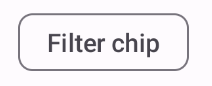 Ein nicht ausgewählter Filter-Chip ohne Häkchen und mit einem Planhintergrund.