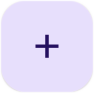 A standard floating action button with rounded corners, a shadow, and an 'add' icon.