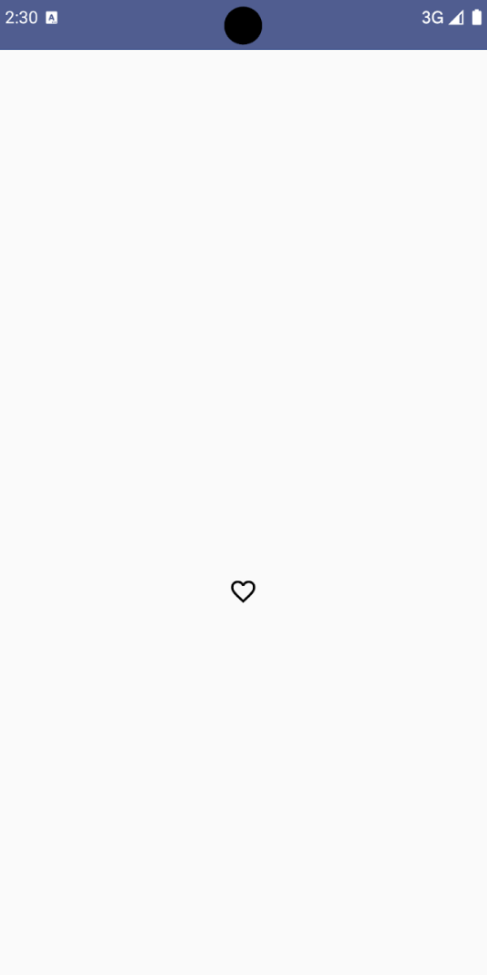 Un botón de ícono de activación de favoritos (un corazón) en su estado no seleccionado (sin relleno).