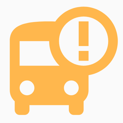 套用黃色色調的公車圖片。