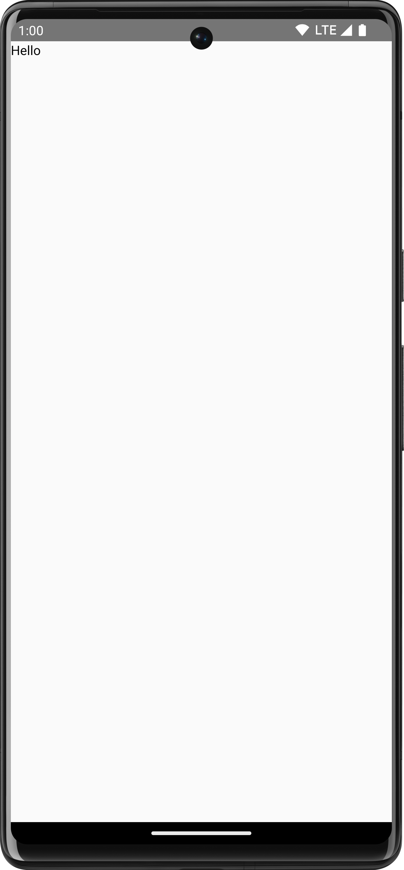 Ein in Canvas gezeichnetes „Hallo“