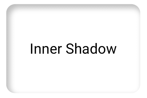Bayangan dalam abu-abu di dalam bentuk persegi panjang putih.