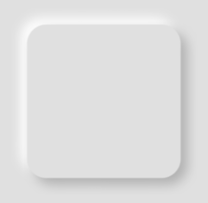 A white rectangular shape with a neumorphic effect against a white background.