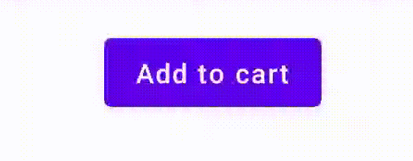 Animação de um botão que adiciona dinamicamente um ícone de carrinho de compras quando clicado