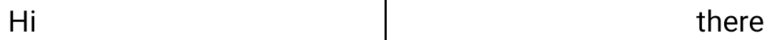 兩個文字元素並排顯示，中間有一個垂直的分隔線