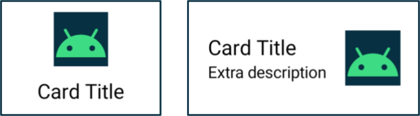 2 種類のカードの例。