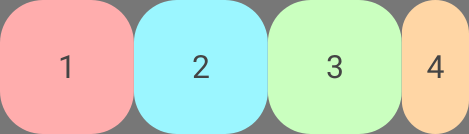 פריטים בשורה אחת שחורגים מהגבולות של הקונטיינר כי העברת שורה מושבתת.