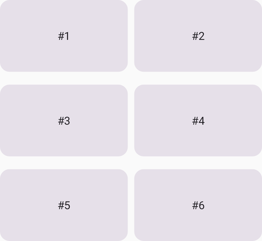 行和列之间的间距。