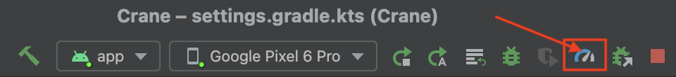 ‫Android Studio – הפעלת פרופיל