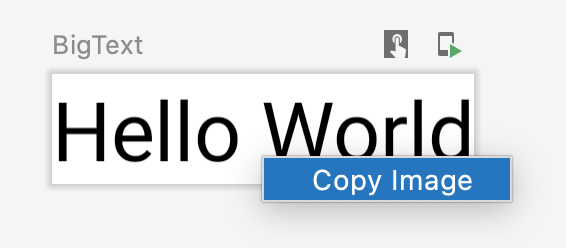 L'utente che fa clic su un'anteprima per copiarla come
immagine.