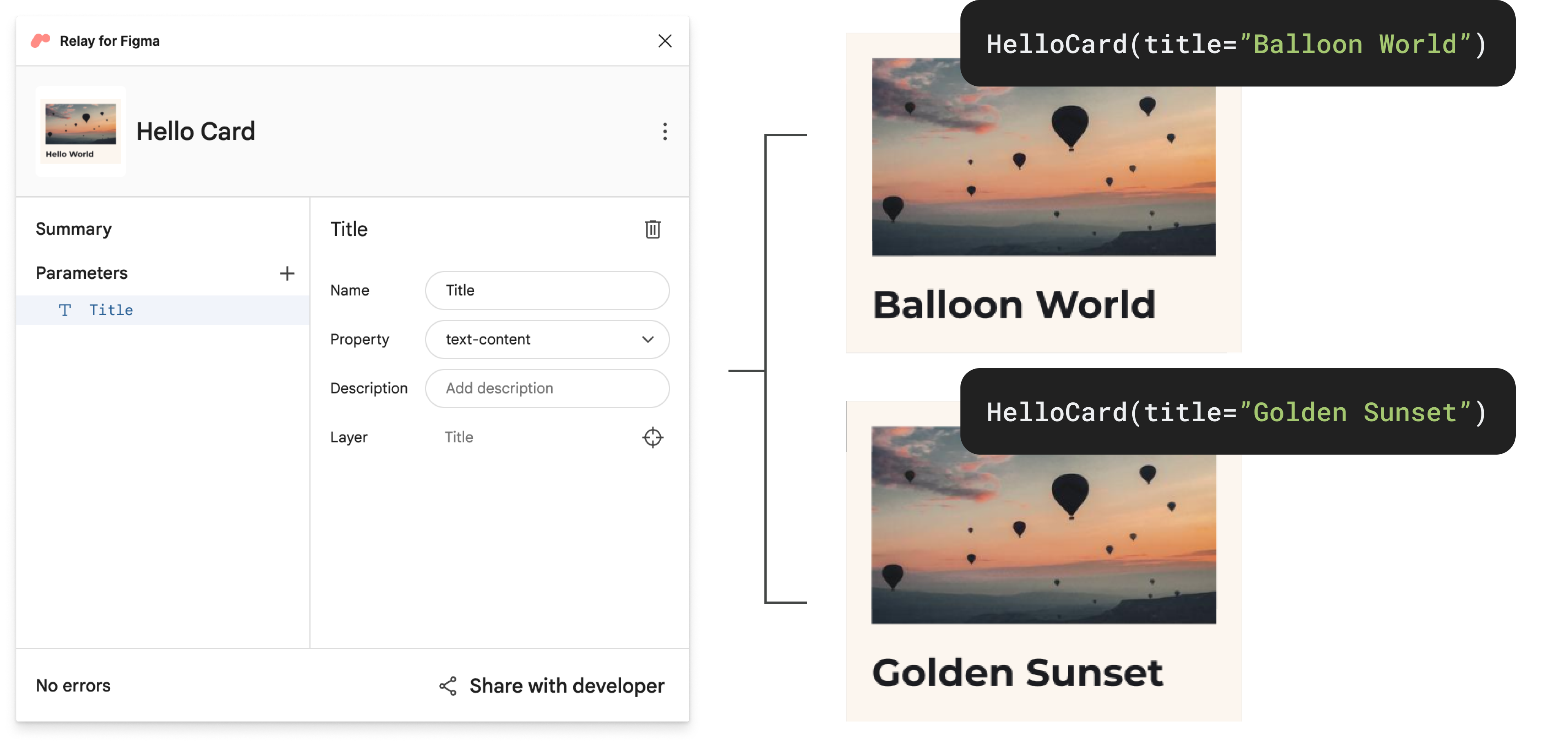 Parameter judul di plugin