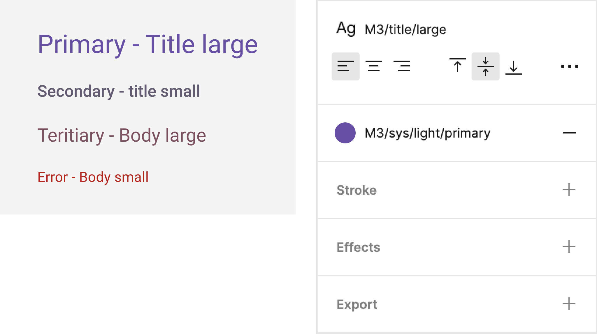 Stili Material 3 in Figma