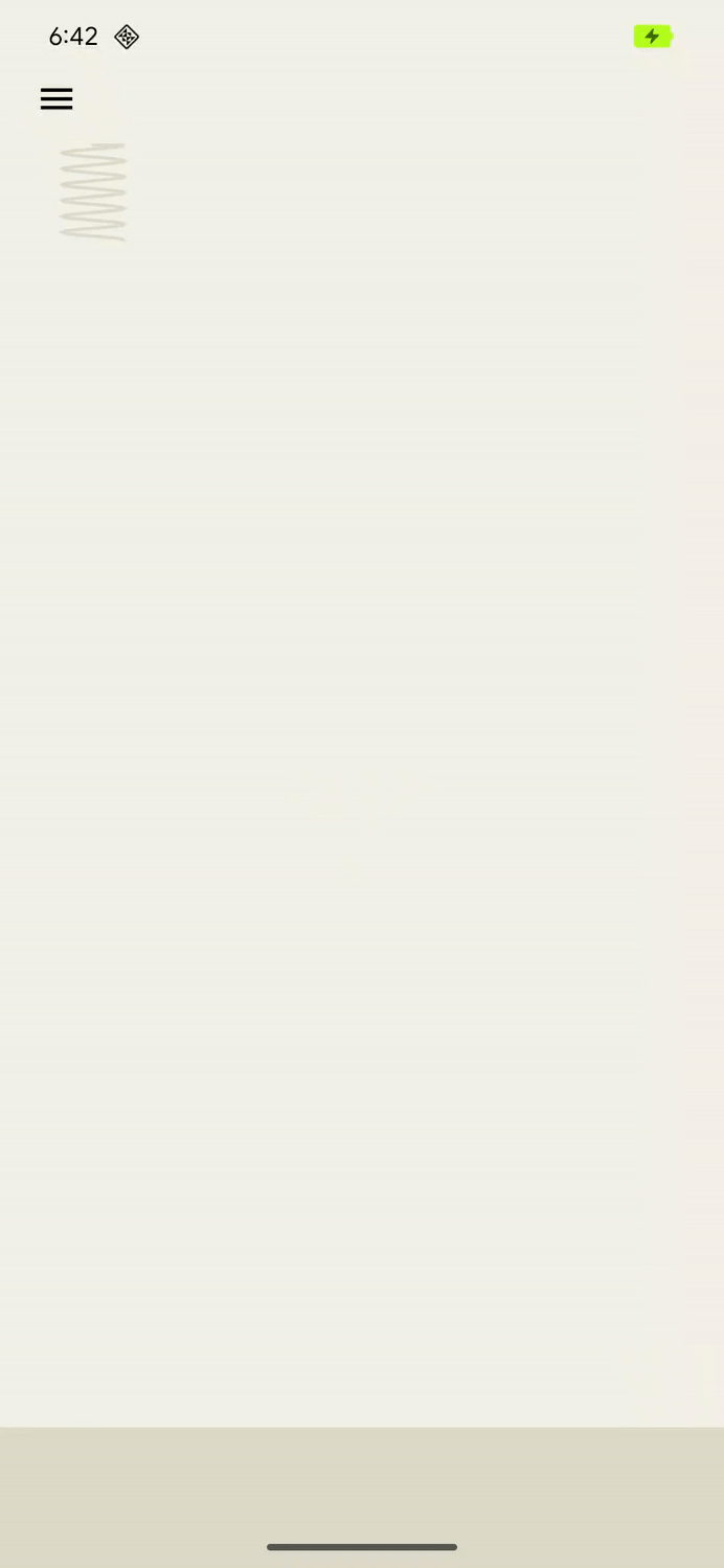 Animation of a dropped spring bouncing off the bottom of the screen.