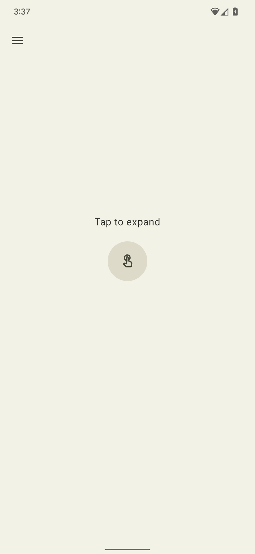 动画：不断膨胀的圆圈。