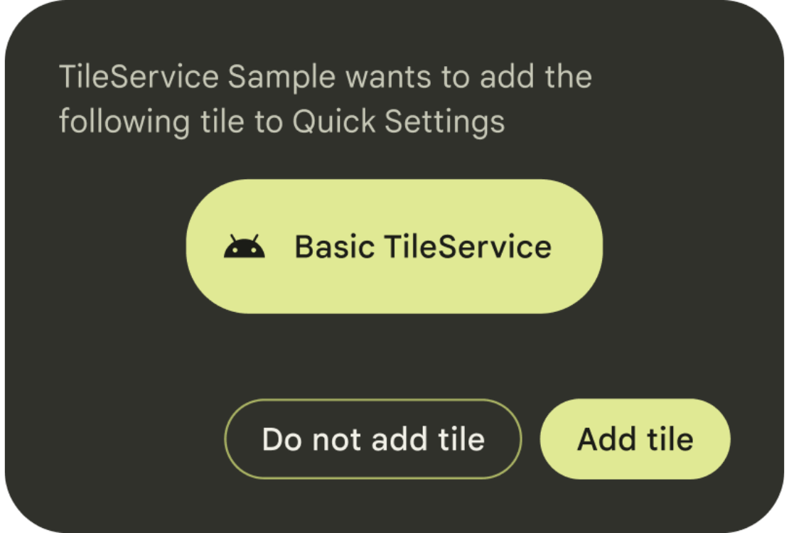 Quick Settings Placement API prompt