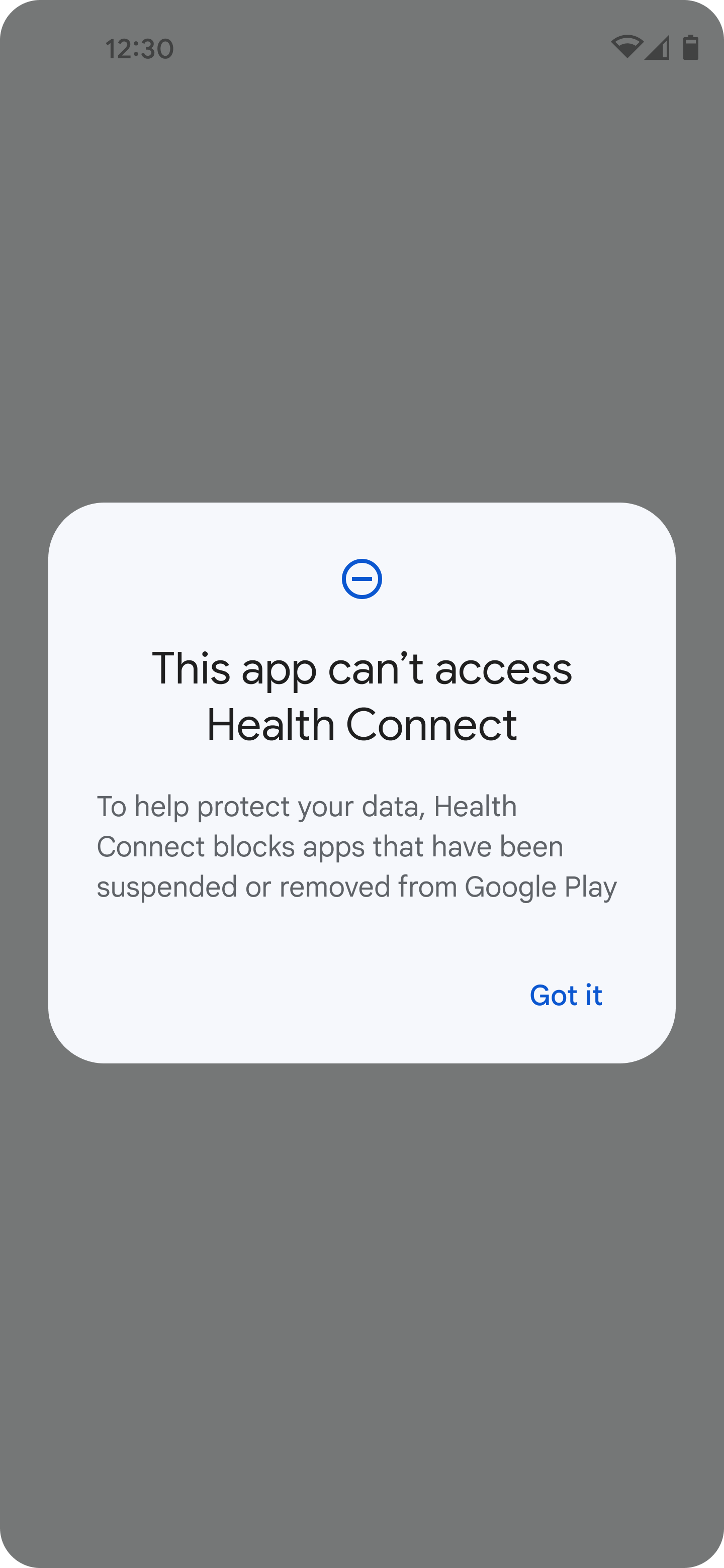 L&#39;application n&#39;a pas suffisamment accès à Santé Connect