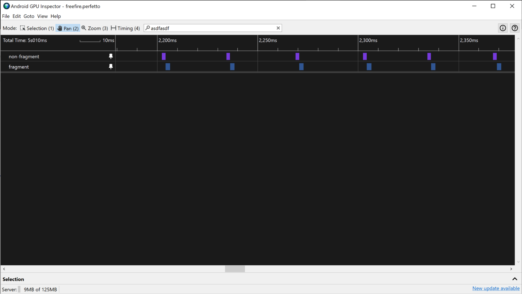 Captura de pantalla en la que AGI se acerca a un fotograma con varios pases de renderización.