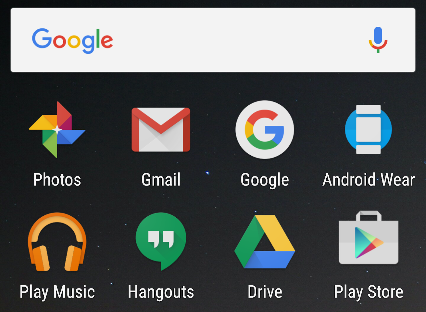 此屏幕显示运行 Android 7.0 系统映像的设备增大显示大小的效果