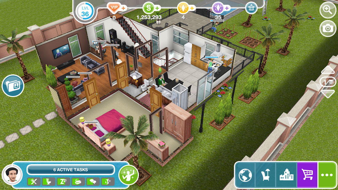 Screenshot from The Sims: Freeplay