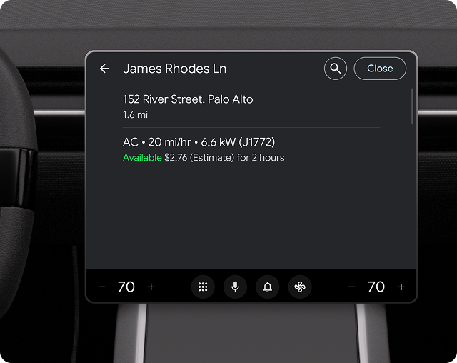 包含搜索和关闭按钮的操作条