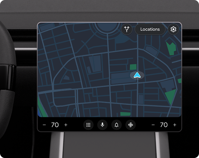 Üç düğmeli işlem şeridi