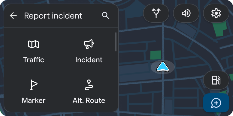 Exemple de FAB Android Auto