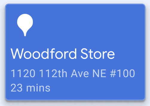 路由卡片消息状态的模拟界面