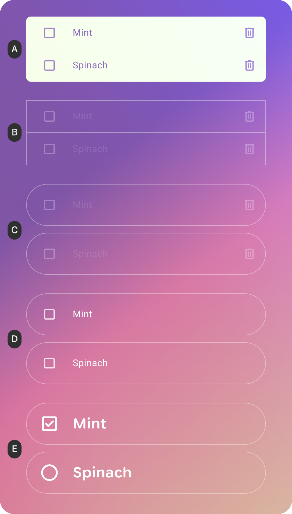 تم تحسين مكونات Glimmer للعرض الشفاف.