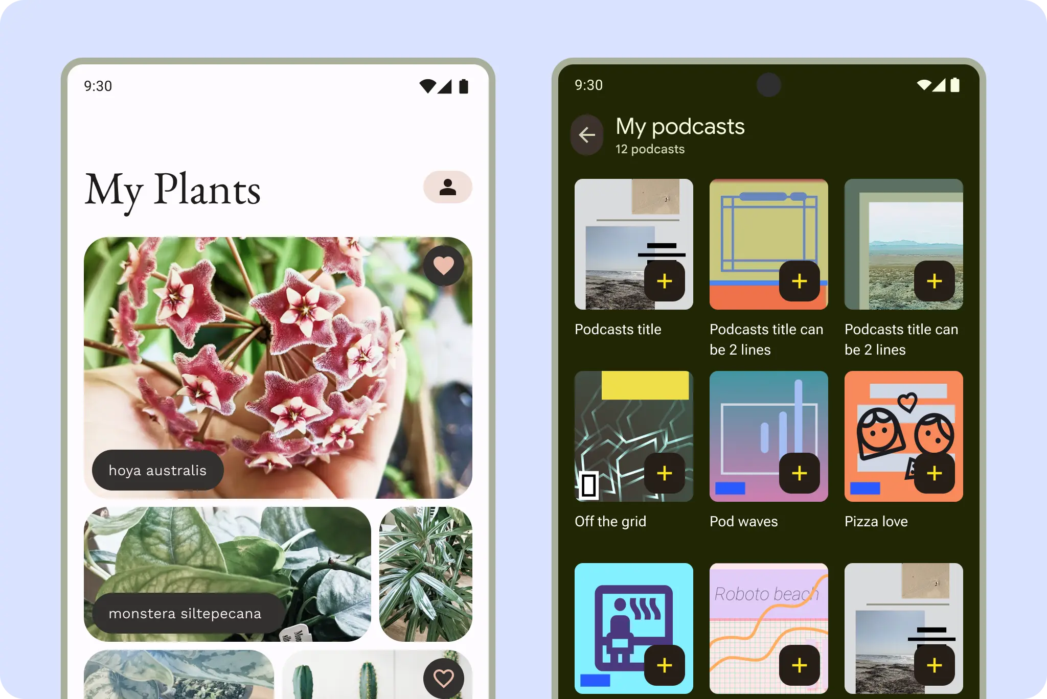 Feed layout