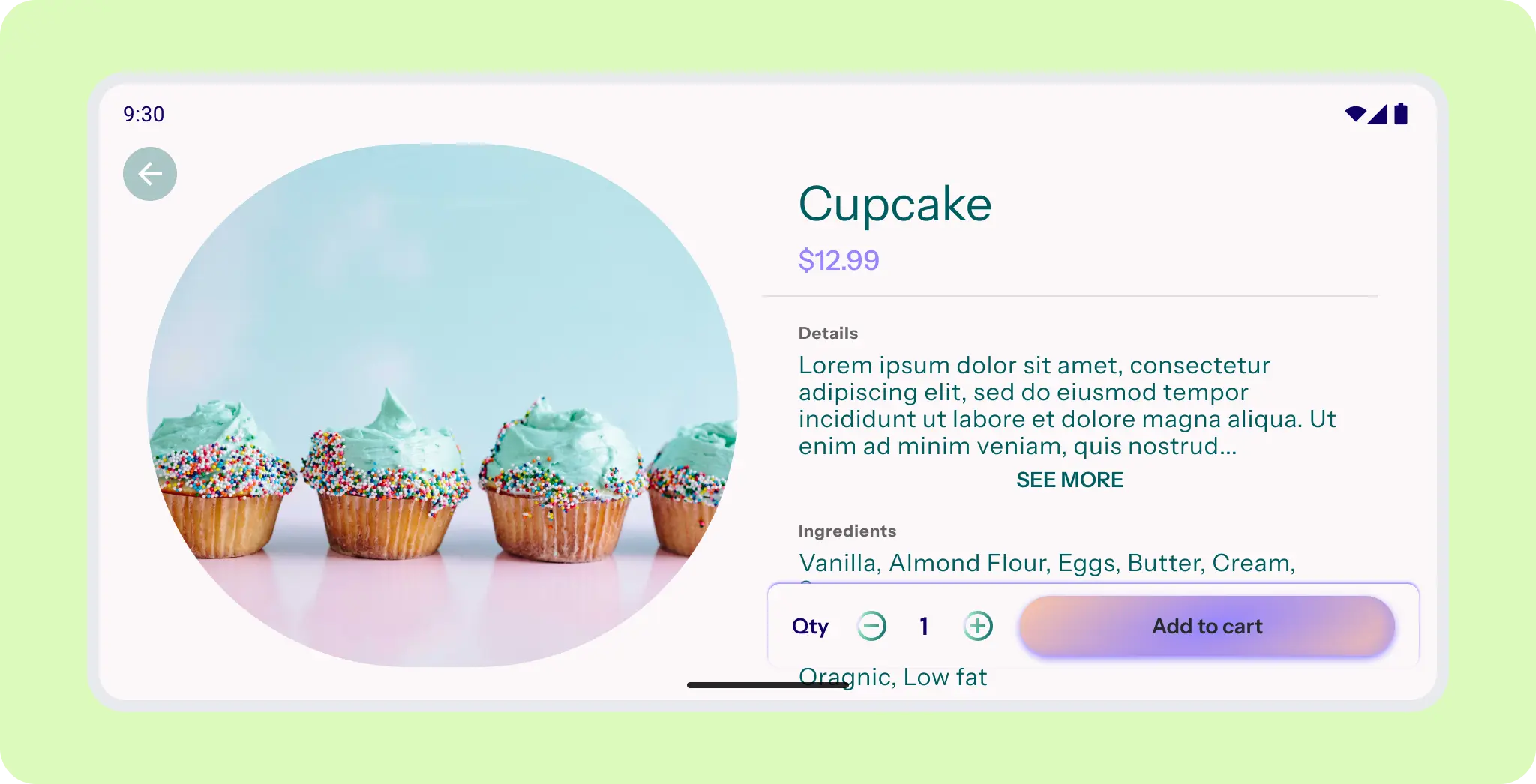 reflowing content on landscape