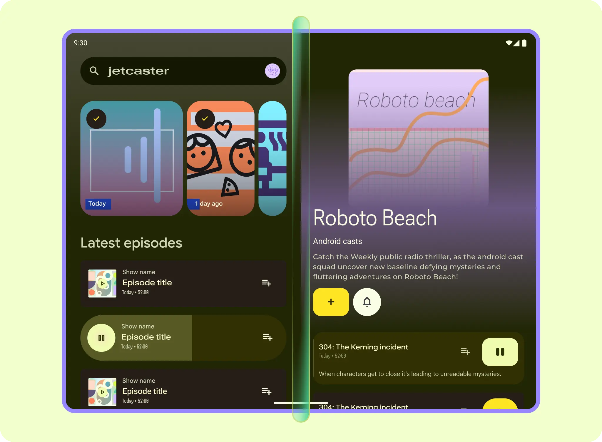 Layout changes and component change