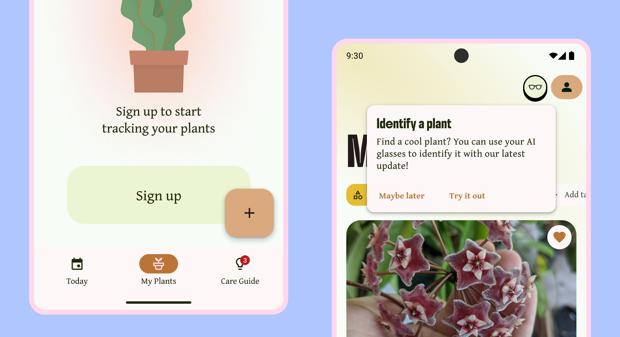 2 patterns for in-app onboarding.
