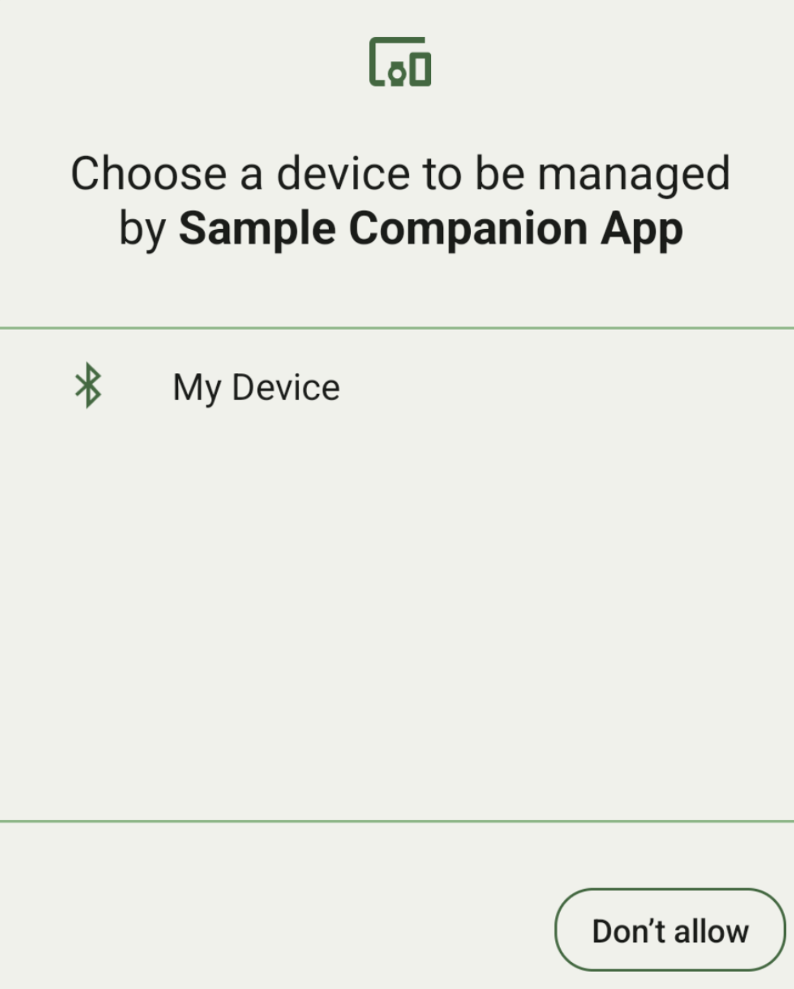 Pareamento de dispositivos complementares