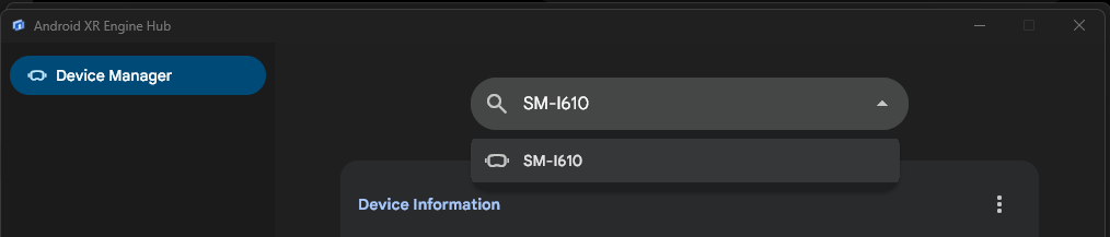 Select the device that you want to use with Direct Preview