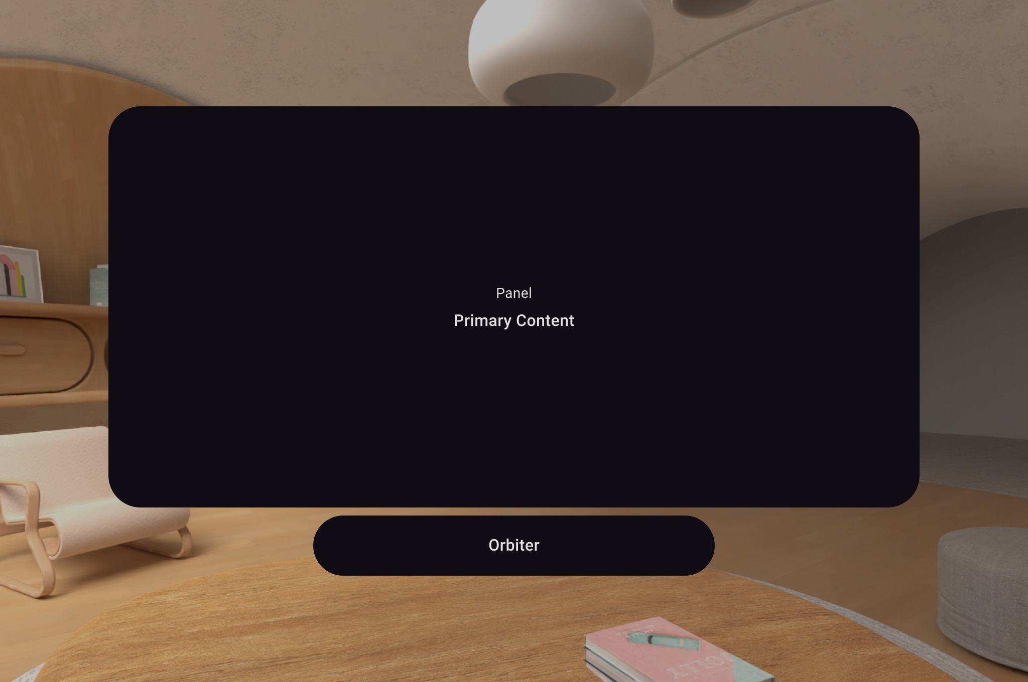 开发界面 XR 组件轨道飞行器通用示例