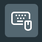 Android studio device mouse and keyboard icon