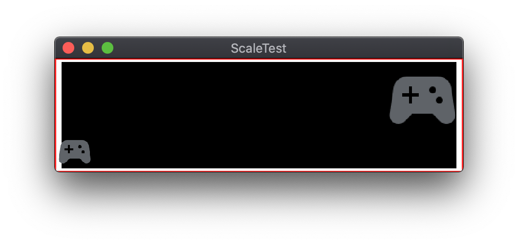 具有不同「Adjust Mode」設定的兩個 GUI 節點