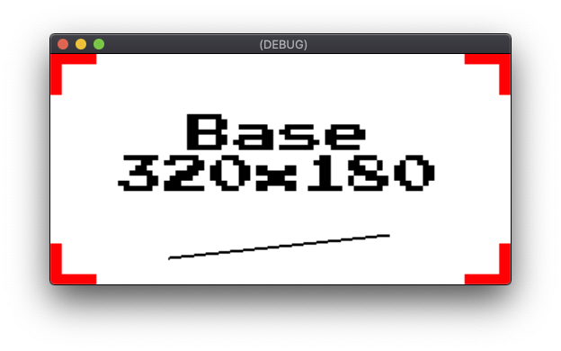 Chế độ kéo giãn 2D với độ phân giải màn hình là 512 x 256