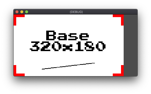 Modo estirado viewport, aspecto del estiramiento de tipo expand, con resolución de pantalla de 512 x 256